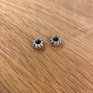 2 Pandora Bracelet Silver Charms